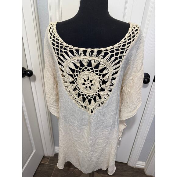 Boho Crochet Tassel Beach Cover-Up | Shein | Coastal Cowgirl Vibes 3 XL - Picture 4 of 8